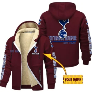 Tottenham EPL Lamb Fleece Thick Coat SPO0520013, Gift For Fan Tottenham - Burgundy