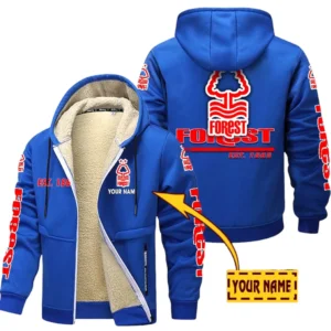 Nottingham Forest EPL Lamb Fleece Thick Coat SPO0520014, Gift For Fan Nottingham Forest - Blue