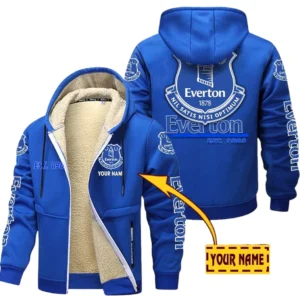 Everton EPL Lamb Fleece Thick Coat SPO0520015, Gift For Fan Everton - Blue