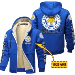 Leicester City EPL Lamb Fleece Thick Coat SPO0520017, Gift For Fan Leicester City - Blue