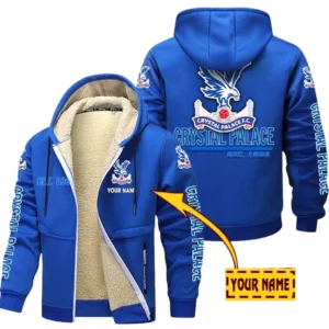 Crystal Palace EPL Lamb Fleece Thick Coat SPO0520018, Gift For Fan Crystal Palace - Blue