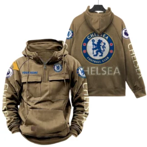 Chelsea EPL Tactical Quarter Zip Hoodie SPO0819003, Gift For Fan Chelsea