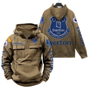 Everton EPL Tactical Quarter Zip Hoodie SPO0819004, Gift For Fan Everton