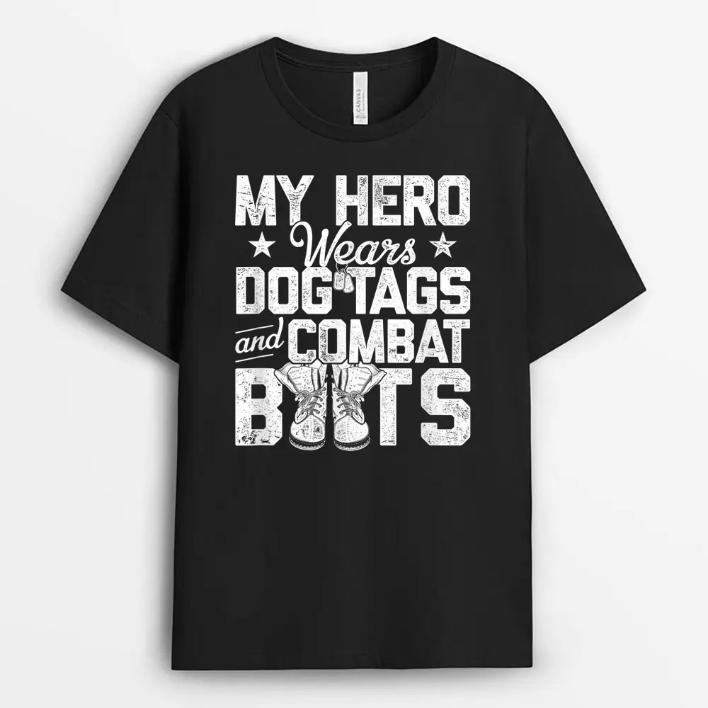 my hero wears dog tags and combat boots
