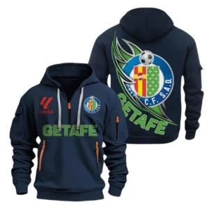 Getafe Laliga Hoodie Half Zipper LALIGA0101102524, Gift For Fan Getafe - Navy