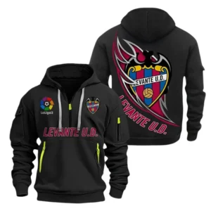 Levante Laliga Hoodie Half Zipper LALIGA0101102539, Gift For Fan Levante - Black