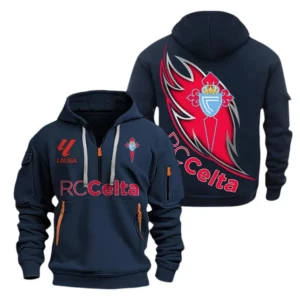 Celta Vigo Laliga Hoodie Half Zipper LALIGA0101102541, Gift For Fan Celta Vigo - Navy
