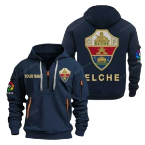 Elche La Liga Hoodie Half Zipper LALIGA1001152517, Gift For Fan Elche - Navy