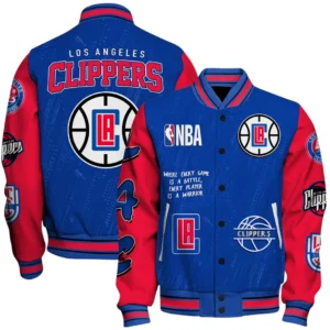 Los Angeles Clippers Baseball Jacket NBA74170125442- Gift For Fan Los Angeles Clippers -Baseball Jacket