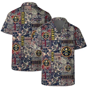 Denver Nuggets  Hawaiian Set NBA761601117 - Gift For Fan Denver Nuggets  - Hawaiian Shirt