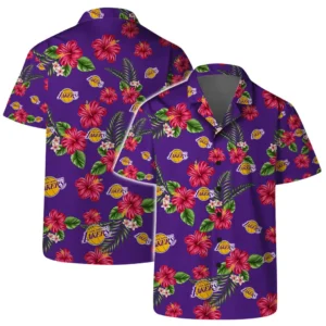 Los Angeles Lakers  Hawaiian Set NBA761601137 - Gift For Fan Los Angeles Lakers  - Hawaiian Shirt