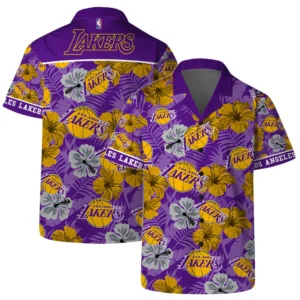 Los Angeles Lakers  Hawaiian Set NBA761601147 - Gift For Fan Los Angeles Lakers  - Hawaiian Shirt