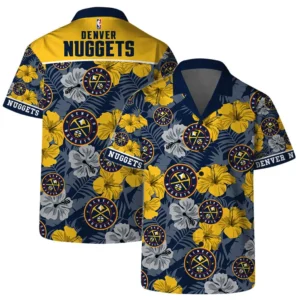 Denver Nuggets  Hawaiian Set NBA761601152 - Gift For Fan Denver Nuggets  - Hawaiian Shirt