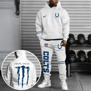 Indianapolis Colts NFL Hoodie Sweatpants Set NFL41010225568, Gift For Fan Indianapolis Colts - White