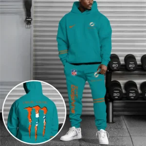 Miami Dolphins NFL Hoodie Sweatpants Set NFL41010225574, Gift For Fan Miami Dolphins - Color Team
