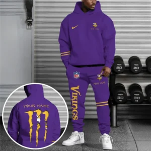 Minnesota Vikings NFL Hoodie Sweatpants Set NFL41010225575, Gift For Fan Minnesota Vikings - Color Team