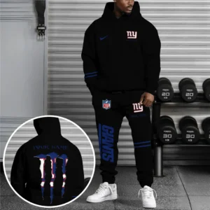 New York Giants NFL Hoodie Sweatpants Set NFL41010225578, Gift For Fan New York Giants - Black