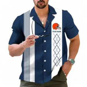 Cleveland Browns NFL Hawaiian Shirt NFL59011125340, Gift For Fan Cleveland Browns - Navy