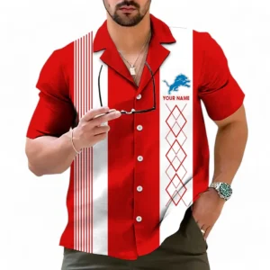 Detroit Lions NFL Hawaiian Shirt NFL59011125348, Gift For Fan Detroit Lions - Red