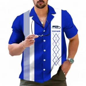 Seattle Seahawks NFL Hawaiian Shirt NFL59011125349, Gift For Fan Seattle Seahawks - Blue