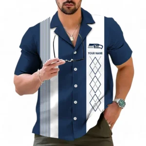 Seattle Seahawks NFL Hawaiian Shirt NFL59011125349, Gift For Fan Seattle Seahawks - Navy