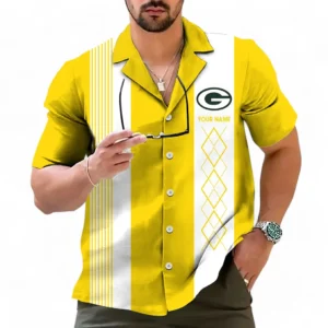 Green Bay Packers NFL Hawaiian Shirt NFL59011125351, Gift For Fan Green Bay Packers - Yellow