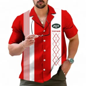 New York Jets NFL Hawaiian Shirt NFL59011125353, Gift For Fan New York Jets - Red