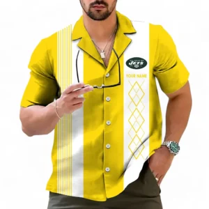 New York Jets NFL Hawaiian Shirt NFL59011125353, Gift For Fan New York Jets - Yellow