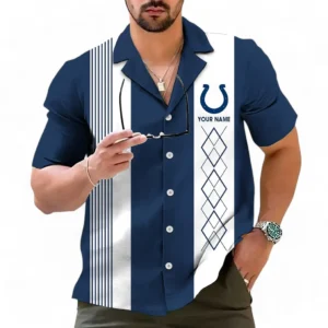 Indianapolis Colts NFL Hawaiian Shirt NFL59011125354, Gift For Fan Indianapolis Colts - Navy
