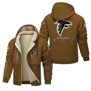 Atlanta Falcons NFL Lamb Fleece Thick Coat NFL62012025333, Gift For Fan Atlanta Falcons - Brown