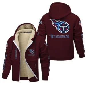 Tennessee Titans NFL Lamb Fleece Thick Coat NFL62012025338, Gift For Fan Tennessee Titans - Burgundy