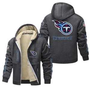 Tennessee Titans NFL Lamb Fleece Thick Coat NFL62012025338, Gift For Fan Tennessee Titans - Dark Gray