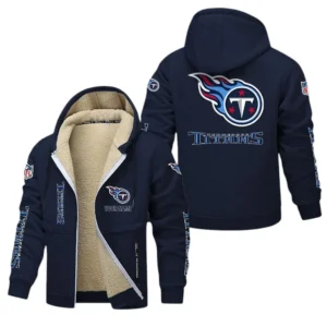 Tennessee Titans NFL Lamb Fleece Thick Coat NFL62012025338, Gift For Fan Tennessee Titans - Navy Blue