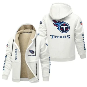 Tennessee Titans NFL Lamb Fleece Thick Coat NFL62012025338, Gift For Fan Tennessee Titans - White