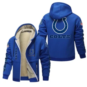 Indianapolis Colts NFL Lamb Fleece Thick Coat NFL62012025343, Gift For Fan Indianapolis Colts - Blue