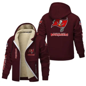 Tampa Bay Buccaneers NFL Lamb Fleece Thick Coat NFL62012025344, Gift For Fan Tampa Bay Buccaneers - Burgundy