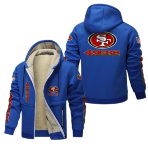 San Francisco 49ers NFL Lamb Fleece Thick Coat NFL62012025345, Gift For Fan San Francisco 49ers - Blue