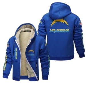 Los Angeles Chargers NFL Lamb Fleece Thick Coat NFL62012025347, Gift For Fan Los Angeles Chargers - Blue