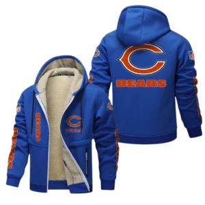 Chicago Bears NFL Lamb Fleece Thick Coat NFL62012025348, Gift For Fan Chicago Bears - Blue