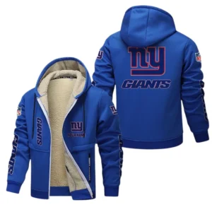 New York Giants NFL Lamb Fleece Thick Coat NFL62012025351, Gift For Fan New York Giants - Blue