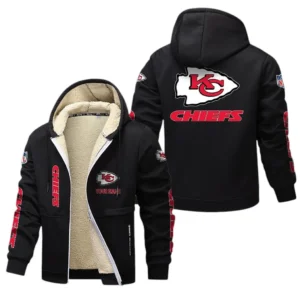 Kansas City Chiefs NFL Lamb Fleece Thick Coat NFL62012025353, Gift For Fan Kansas City Chiefs - Black