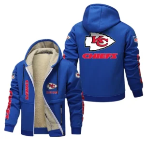 Kansas City Chiefs NFL Lamb Fleece Thick Coat NFL62012025353, Gift For Fan Kansas City Chiefs - Blue