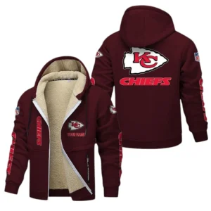 Kansas City Chiefs NFL Lamb Fleece Thick Coat NFL62012025353, Gift For Fan Kansas City Chiefs - Burgundy