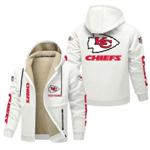 Kansas City Chiefs NFL Lamb Fleece Thick Coat NFL62012025353, Gift For Fan Kansas City Chiefs - White