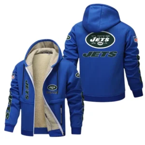 New York Jets NFL Lamb Fleece Thick Coat NFL62012025354, Gift For Fan New York Jets - Blue
