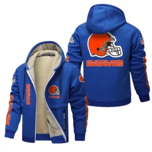 Cleveland Browns NFL Lamb Fleece Thick Coat NFL62012025358, Gift For Fan Cleveland Browns - Blue