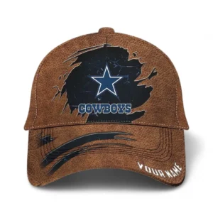Dallas Cowboys NFL Classic Cap NFL64012125335, Gift For Fan Dallas Cowboys - Brown