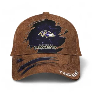 Baltimore Ravens NFL Classic Cap NFL64012125338, Gift For Fan Baltimore Ravens - Brown