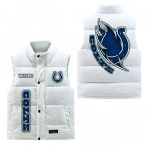 Indianapolis Colts NFL Corduroy Vest NFL67011525894, Gift For Fan Indianapolis Colts - White
