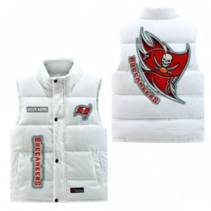 Tampa Bay Buccaneers NFL Corduroy Vest NFL67011525903, Gift For Fan Tampa Bay Buccaneers - White